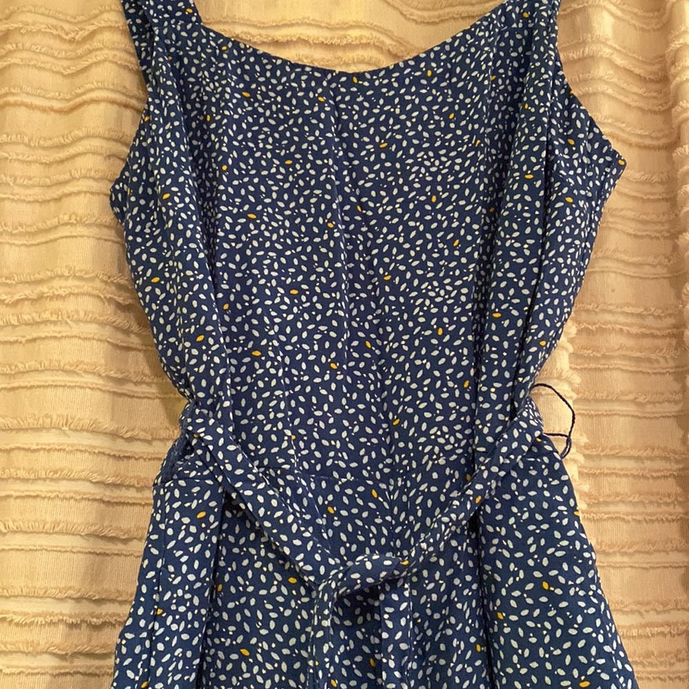 Gap- Blue Floral Jumpsuit